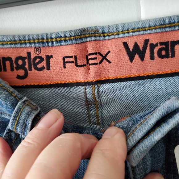 Wrangler Girl's Flex Slim Straight Jeans Adjustable Waistband Size 12 - Picture 4 of 11